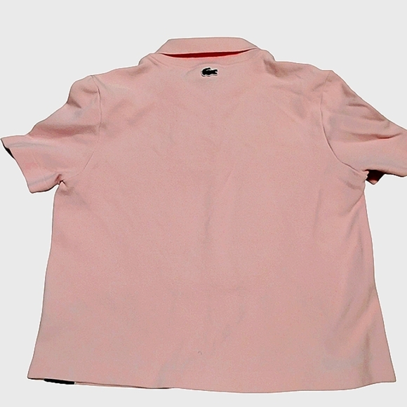 Lacoste Pink Short Sleeve Polo Shirt - Picture 6 of 8